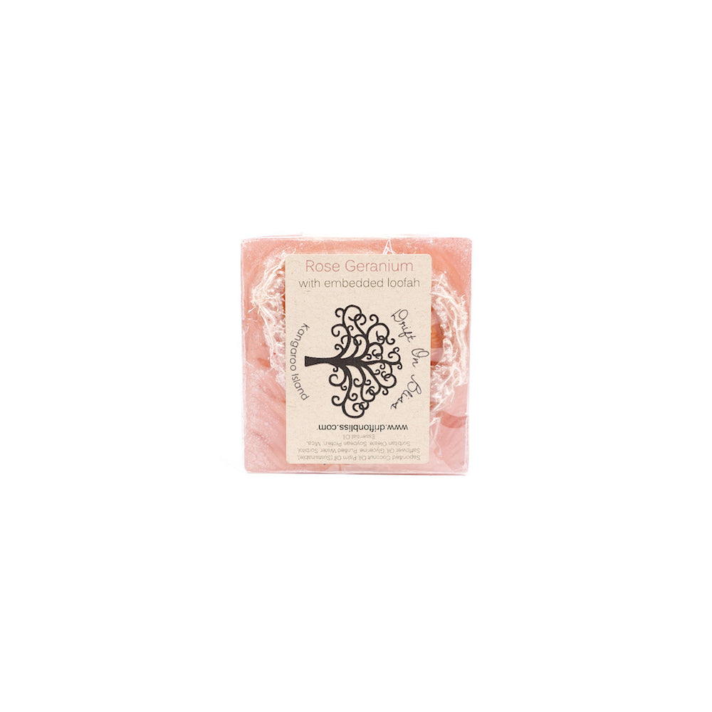 
            
                Load image into Gallery viewer, Rose Geranium &amp;amp; Loofa Soap
            
        